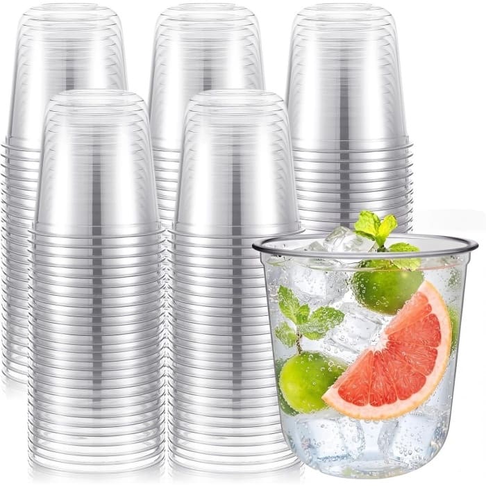 U-shaped 12 Ounce Plastic Cups