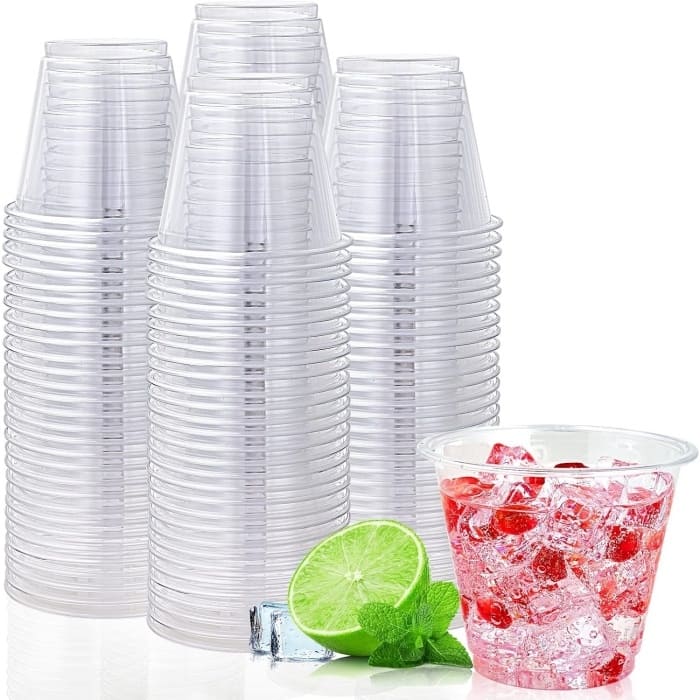 9 Ounce Plastic Cups for Cold Beverages