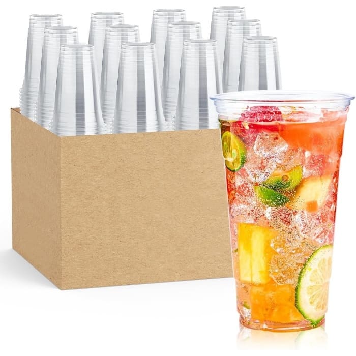 24 oz Plastic Coffee Cups With Lids